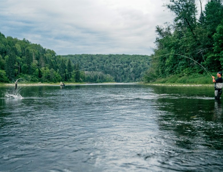 Le pavillon Larry’s Gulch de la rivière Restigouche